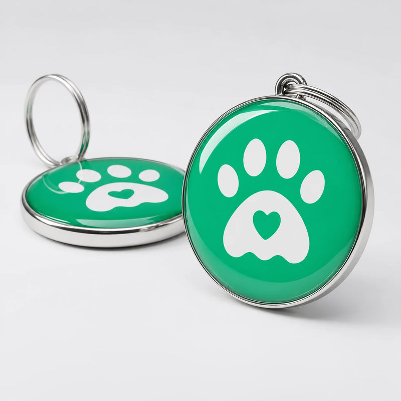 Fusselweg NFC Notfallmarke Vorderseite für Hund und Katze